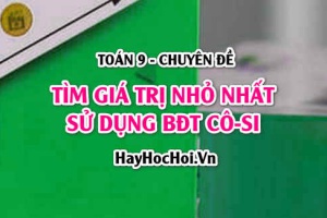 Cách tìm giá trị nhỏ nhất (GTNN), giá trị lớn nhất (GTLN) bằng bất đẳng thức Cô-si (Cauchy) - Toán 9 chuyên đề